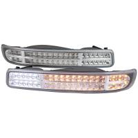 Spec'D Tuning Products - Spec-D 1999-2007 GMC Sierra/Yukon/Yukon XL Bumper Lights w/ Sequential Turn Signal Lights (Chrome Housing/Clear Lens) - Image 1