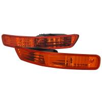 Spec'D Tuning Products - Spec-D 1998-2001 Acura Integra Bumper Lights (Chrome Housing/Amber Lens) - Image 1