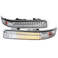 Spec'D Tuning Products - Spec-D 1999-2002 Chevrolet Silverado/ 2000-2006 Tahoe Suburban LED Bumper Lights (Chrome Housing/Clear Lens) - Image 1