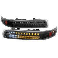 Spec'D Tuning Products - Spec-D 1999-2002 Chevrolet Silverado/ 2000-2006 Tahoe Suburban LED Bumper Lights (Matte Black Housing/Clear Lens) - Image 1