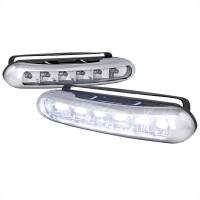 Spec'D Tuning Products - Spec-D Universal 3W Clear Lens 6 LED Daytime Running Lights - Image 1