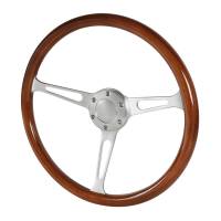 Spec'D Tuning Products - Spec-D 380mm 2" Deep Dish Aluminum 3-Spoke Wood Plastic Composite Steering Wheel - Image 1