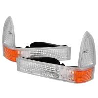 Spec'D Tuning Products - Spec-D 1999-2004 Ford F-250/F-350/F-450/F-550/Excursion Corner Lights (Chrome Housing/Clear Lens) - Image 1