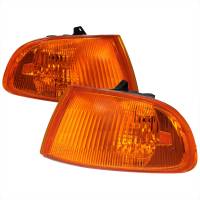 Spec'D Tuning Products - Spec-D 1992-1995 Honda Civic 2/3DR Corner Lights (Chrome Housing/Amber Lens) - Image 1