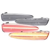 Spec'D Tuning Products - Spec-D 2005-2013 Chevrolet Corvette C6 Front & Rear LED Side Marker Lights (Chrome Housing/Clear Lens) - Image 1