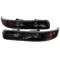 Spec'D Tuning Products - Spec-D 1999-2002 Chevrolet Silverado/ 2000-2006 Tahoe Suburban Bumper Lights (Matte Black Housing/Clear Lens) - Image 1