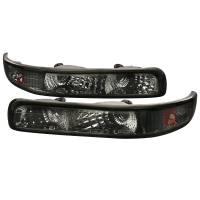 Spec'D Tuning Products - Spec-D 1999-2002 Chevrolet Silverado/ 2000-2006 Tahoe Suburgan Bumper Lights (Chrome Housing/Smoke Lens) - Image 1