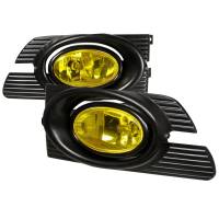 Spec'D Tuning Products - Spec-D 2001-2002 Honda Accord Sedan H11 Fog Lights Kit (Chrome Housing/Yellow Lens) - Image 1