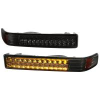 Spec'D Tuning Products - Spec-D 1998-2004 Chevrolet S10/ GMC Sonoma LED Bumper Lights (Chrome Housing/Smoke Lens) - Image 1