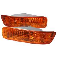 Spec'D Tuning Products - Spec-D 1992-1993 Acura Integra Bumper Lights (Chrome Housing/Amber Lens) - Image 1