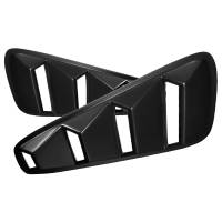 Spec'D Tuning Products - Spec-D 2005-2014 Ford Mustang Textured Black ABS Quarter Window Louvers - Image 1