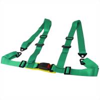Spec'D Tuning Products - Spec-D Universal Green 4 Point Racing Seat Belt Buckle Safety Harness - Image 1
