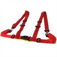 Spec'D Tuning Products - Spec-D Universal Red 4 Point Racing Seat Belt Buckle Safety Harness - Image 1