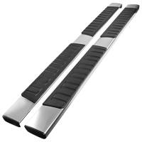 Spec'D Tuning Products - Spec-D 2001-2013 Chevrolet Silverado/GMC Sierra Crew Cab 6" Wide Chrome Coated Aluminum Side Step Running Boards - Image 1