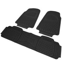 Spec'D Tuning Products - Spec-D Universal PVC Rubber Floor Mats - 3PC (Black) - Image 1
