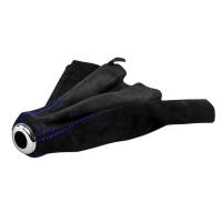Spec'D Tuning Products - Spec-D 1992-2001 Honda Civic/Del Sol Acura Integra Black Suede JDM Manual Shift Boot w/ Blue Stitching - Image 1