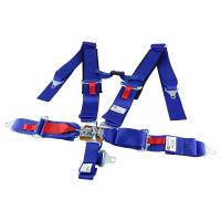 Spec'D Tuning Products - Spec-D Universal Blue 5 Point Latch & Link Racing Seat Belt Safety Harness - Image 1