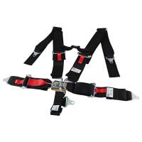 Spec'D Tuning Products - Spec-D Universal Black 5 Point Latch & Link Racing Seat Belt Safety Harness - Image 1