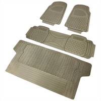 Spec'D Tuning Products - Spec-D Universal PVC Rubber Floor Mats - 4PC (Beige) - Image 1