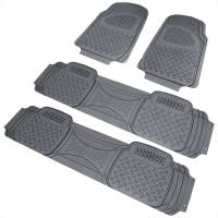 Spec'D Tuning Products - Spec-D Universal PVC Rubber Non-Slip Floor Mats - 4PC (Gray) - Image 1