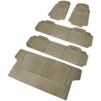 Spec'D Tuning Products - Spec-D Universal PVC Rubber Floor Mats - 5PC (Beige) - Image 1