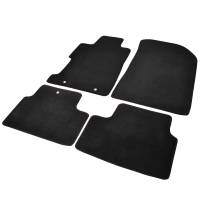 Spec'D Tuning Products - Spec-D 2006-2010 Honda Civic Coupe Black Front & Rear Carpet Floor Mats w/ Red Stitching - 4PC - Image 1