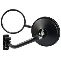 Spec'D Tuning Products - Spec-D 1997-2018 Jeep Wrangler TJ/JK/LJ/JKU Quick Release Black Stainless Steel Round Side Mirrors - Image 1