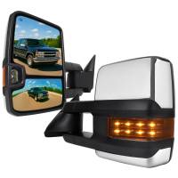 Spec'D Tuning Products - Spec-D 1988-2000 Chevrolet C/K Tahoe GMC Yukon/Suburban Power Adjustable, Heated, & Manual Extendable Towing mirrors w/ LED Amber Turn Signal & Clearance Lights - Image 1