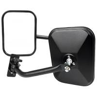 Spec'D Tuning Products - Spec-D 1997-2018 Jeep Wrangler TJ/JK/LJ/JKU Quick Release Black Stainless Steel Square Side Mirrors - Image 1