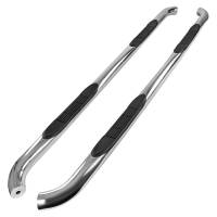 Spec'D Tuning Products - Spec-D 2015-2021 Ford F-150/F-250/F-350/F-450/F-550 Crew/SuperCrew Cab 3" Chrome Stainless Steel Side Step Nerf Bars - Image 1