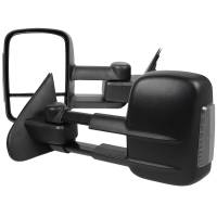Spec'D Tuning Products - Spec-D 2014-2018 Chevrolet Silverado/GMC Sierra Manual Adjustable & Extendable Towing Mirrors w/ Smoke Lens LED Turn Signal Lights - Image 1