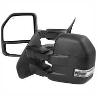 Spec'D Tuning Products - Spec-D 2004-2006 Ford F-150 Power Adjustable, Heated, & Manual Extendable Towing Mirrors w/ Clear Lens LED Turn Signal Lights - Image 1