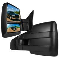 Spec'D Tuning Products - Spec-D 2004-2014 Ford F-150 Black Manual Adjustable & Extendable Telescopic Towing Mirrors - Image 1