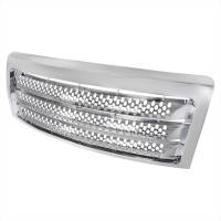 Spec'D Tuning Products - Spec-D 2009-2014 Ford F-150 Chrome ABS Round Hole Grille - Image 1