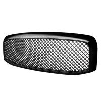 Spec'D Tuning Products - Spec-D 2006-2008 Dodge RAM Glossy Black ABS Mesh Grille - Image 1