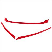 Spec'D Tuning Products - Spec-D 2016-2018 Honda Civic FK8 Red ABS Grille Trim Covers - Image 1