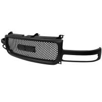 Spec'D Tuning Products - Spec-D 1999-2002 GMC Sierra 1500 2500LD/ 2000-2006 Yukon + XL Black ABS Round Hole Mesh Grille - Image 1
