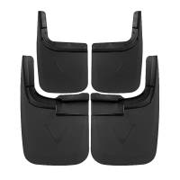 Spec'D Tuning Products - Spec-D 2017-2018 Ford F-250/F-350 Black ABS Front & Rear Mud Flap Splash Guards (Models without OEM Wheel Lip Moldings) - Image 1