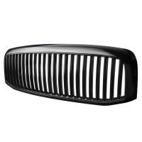 Spec'D Tuning Products - Spec-D 2006-2008 Dodge RAM Glossy Black ABS Vertical Grille - Image 1
