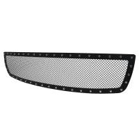 Spec'D Tuning Products - Spec-D 2003-2006 GMC Sierra 1500 Rivet Style Black Stainless Steel Mesh Grille Insert - Image 1