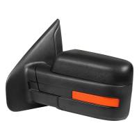 Spec'D Tuning Products - Spec-D 2007-2014 Ford F-150 Black Power Adjustable & Heated Side Mirror w/ LED Amber Turn Signal & Puddle Light - Driver Side Only - Image 1