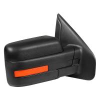 Spec'D Tuning Products - Spec-D 2007-2014 Ford F-150 Black Power Adjustable & Heated Side Mirror w/ LED Amber Turn Signal & Puddle Light - Passenger Side Only - Image 1