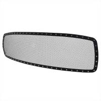 Spec'D Tuning Products - Spec-D 2002-2005 Dodge RAM 1500/2500/3500 Rivet Style Black Stainless Steel Mesh Grille Insert - Image 1