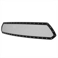 Spec'D Tuning Products - Spec-D 2012-2015 Toyota Tacoma Rivet Style Black Stainless Steel Mesh Grille Insert - Image 1