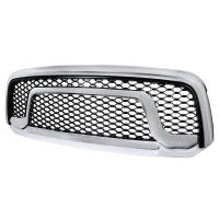 Spec'D Tuning Products - Spec-D 2013-2018 Dodge RAM 1500 Chrome ABS Rebel Style Honeycomb Mesh Grille - Image 1
