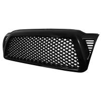 Spec'D Tuning Products - Spec-D 2005-2011 Toyota Tacoma Glossy Black ABS Honeycomb Mesh Grille - Image 1
