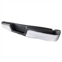 Spec'D Tuning Products - Spec-D 2015-2018 Ford F-150 Chrome Stainless Steel Factory Style Replacement Rear Step Bumper w/ License Lamps - Image 1
