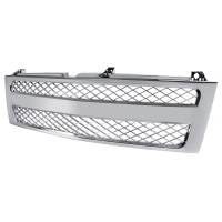 Spec'D Tuning Products - Spec-D 1999-2002 Chevrolet Silverado Chrome ABS V2 Honeycomb Mesh Grille - Image 1
