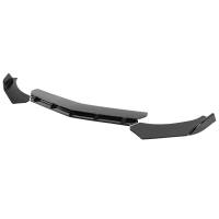 Spec'D Tuning Products - Spec-D Universal Glossy Black Polypropylene 3PC Front Bumper Lip Set - Image 1