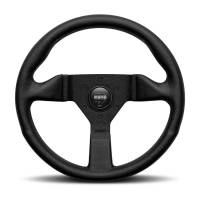 Momo - Momo Montecarlo Steering Wheel 320 mm - Black Leather/Black Stitch/Black Spokes - Image 1